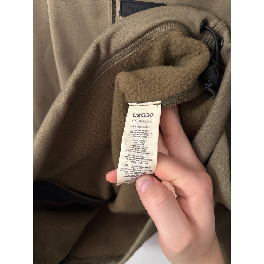 Filson Granite Spire Fleece Jacket Mens Medium Field Olive Green 20263407 NWT - Picture 6 of 6